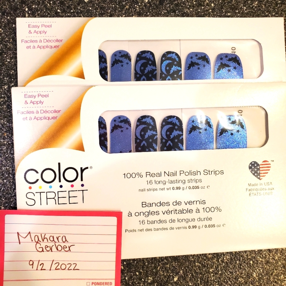 NWT Color Street Bats Amore